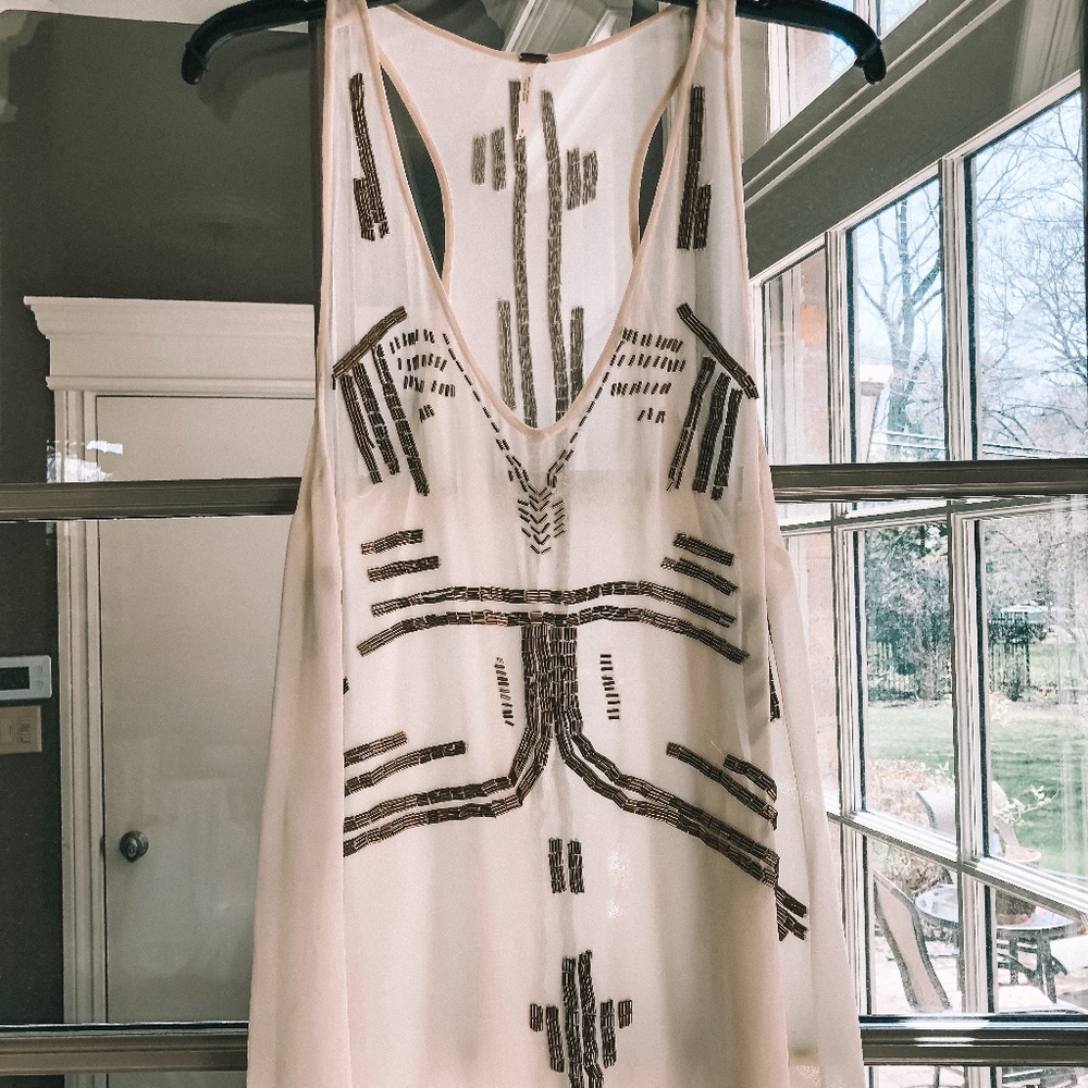Free People Beaded Top